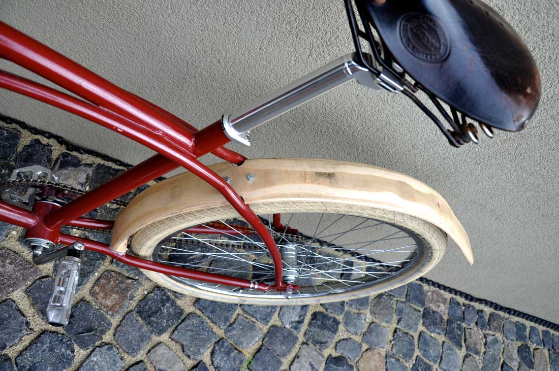 Schutzblech aus Holz fürs Rad schön, stabil und einfach
