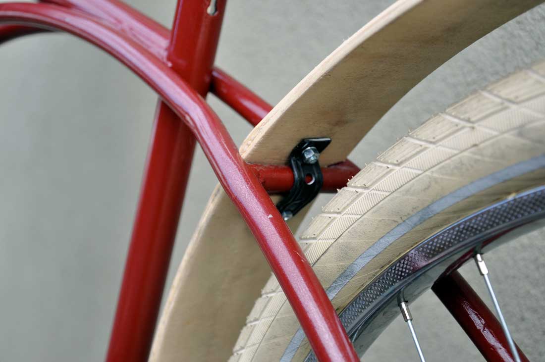 Schutzblech aus Holz fürs Rad schön, stabil und einfach